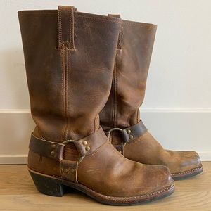 Frye Harness Boots 12R Tan 9M